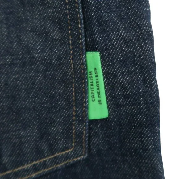 WILLY CHAVARRIA Baggy jeans sz M Snap hem